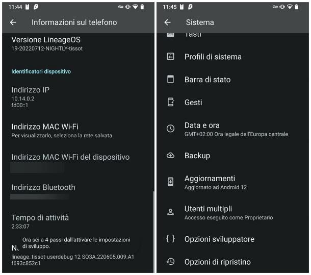 Come attivare le opzioni sviluppatore su Android