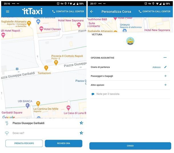 App per taxi