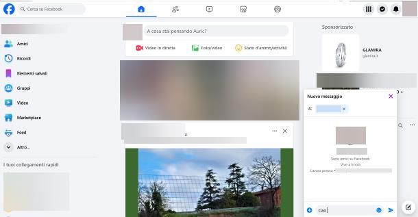 Come scrivere su Facebook