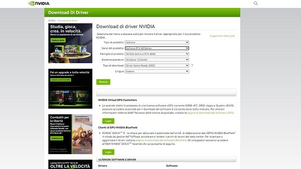 Altri metodi per installare i driver della scheda video