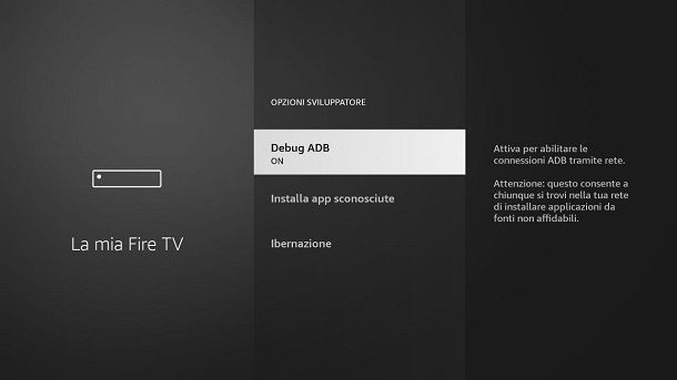 Come attivare le opzioni sviluppatore su Fire Stick