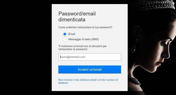 Resettare password Netflix