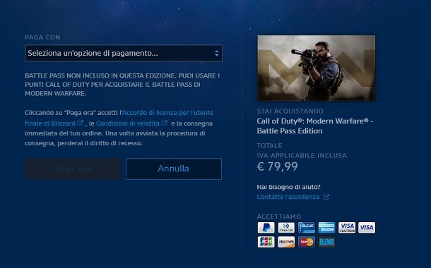 Come installare Call of Duty Modern Warfare PC