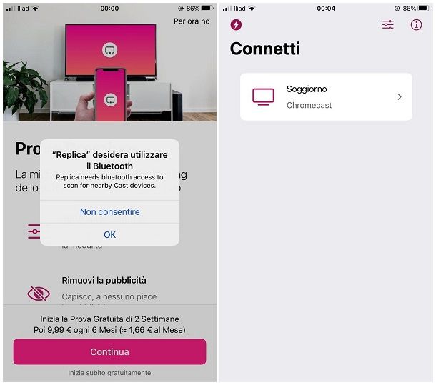 Come duplicare schermo iPhone con Chromecast