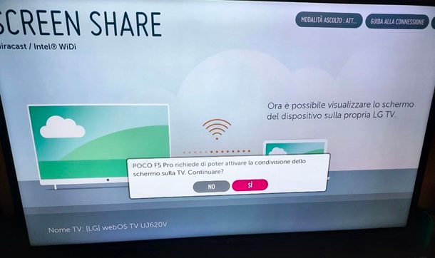 Come collegare il telefono alla TV con WiFi Direct