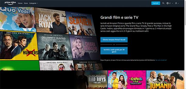 Prime Video su PC