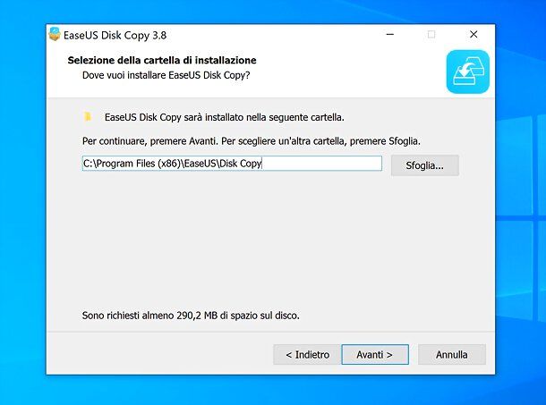 Installazione EaseUS Disk Copy Pro