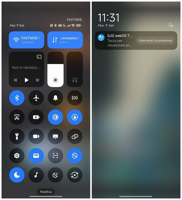 Come collegare il telefono alla TV con WiFi Direct
