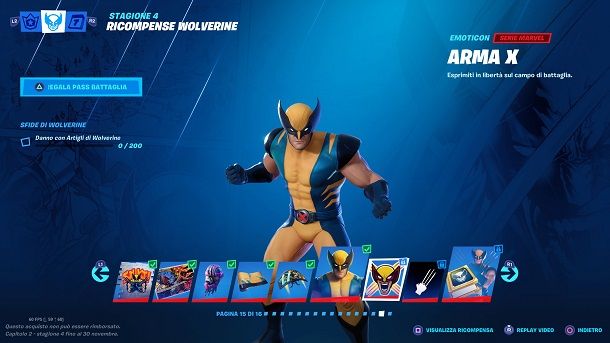 Sfida extra 2 Wolverine Fortnite