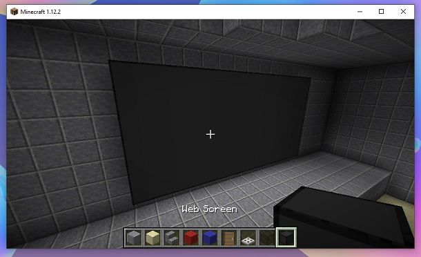 Web Screen Minecraft