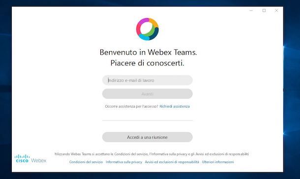 Come scaricare Cisco Webex Teams sul computer