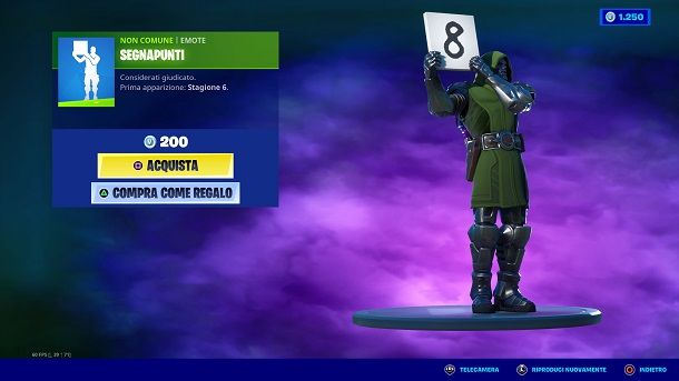 Oggetto acquistato Fortnite PS4