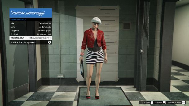 Personalizzazione avatar GTA Online