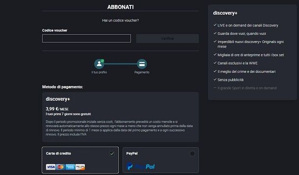 Abbonamento Discoveryplus