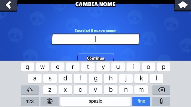 cambiare nome brawl stars