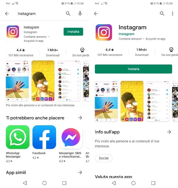 Come scaricare Instagram su Huawei con Play Services