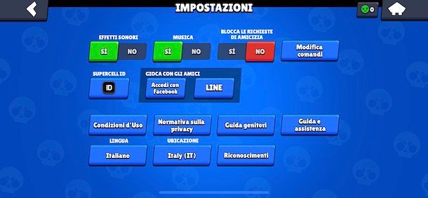 Collegare Brawl Stars a Facebook