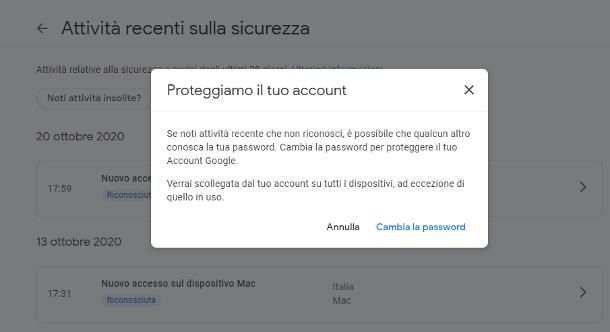 Come disconnettere un account Google da tutti i dispositivi contemporaneamente