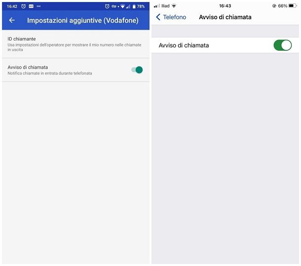 Come disattivare avviso di chiamata
