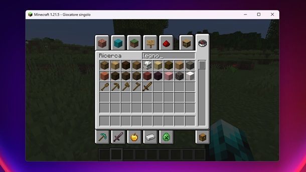 Minecraft Legno Creativa
