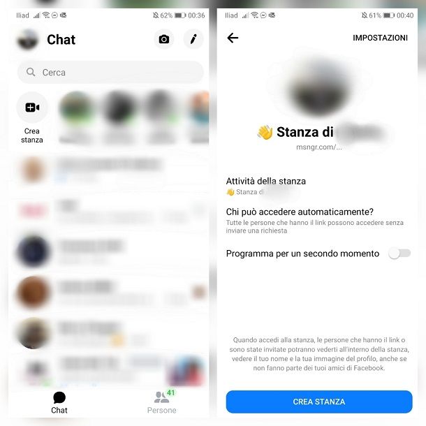 Come fare una video chiamata su Messenger da smartphone e tablet