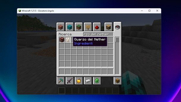 Quarzo del Nether Minecraft Creativa