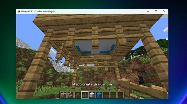 Staccionata di quercia Minecraft