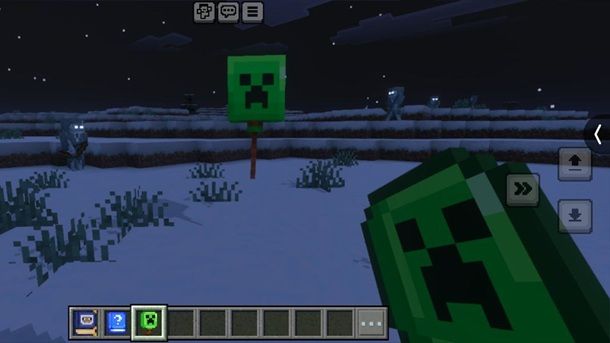 Palloncino posizionato Minecraft Bedrock