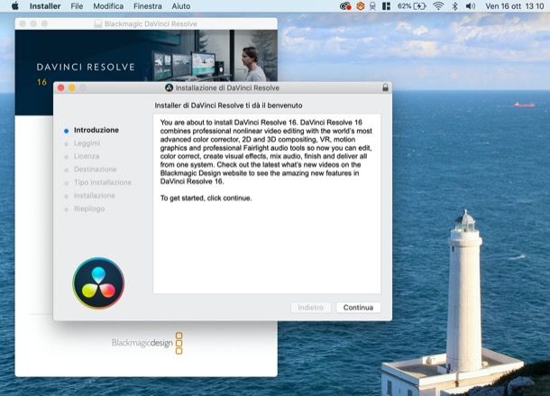 Come scaricare DaVinci su macOS