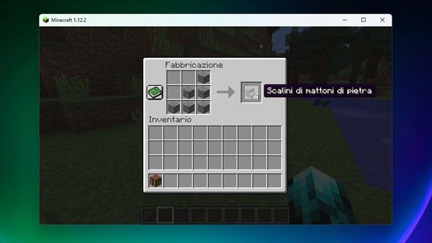 Scalini di mattoni di pietra Minecraft