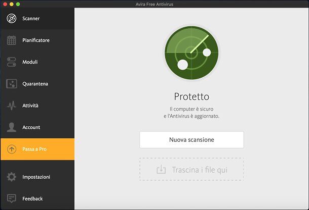 Avira Free Security per Mac