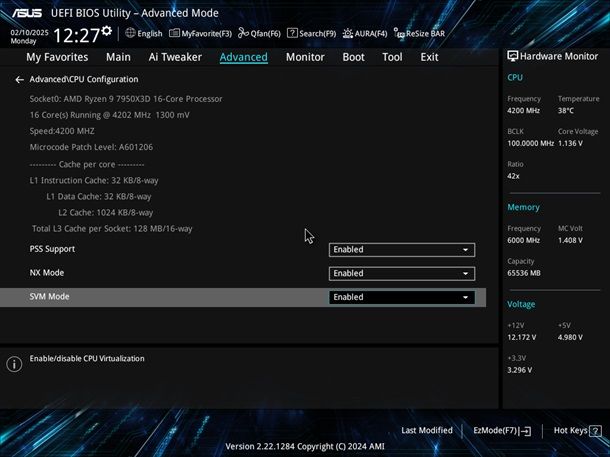 Come attivare la virtualizzazione nel BIOS