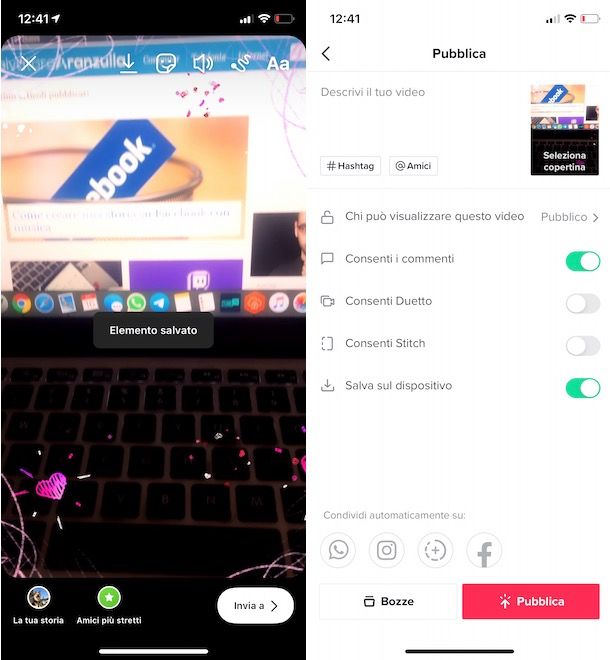 Come mettere i filtri di Instagram su TikTok