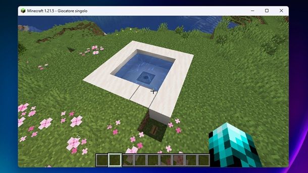 Vasca da bagno automatica Minecraft