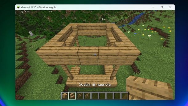 Scalini di quercia chiusura Minecraft