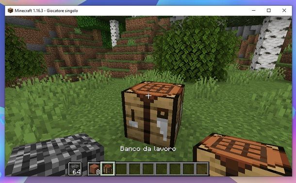 Banco da lavoro Minecraft