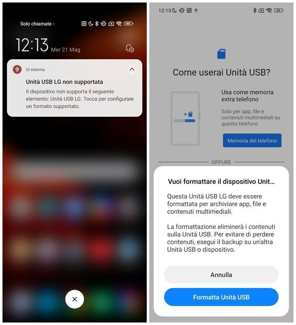 Come collegare una chiavetta USB al telefono