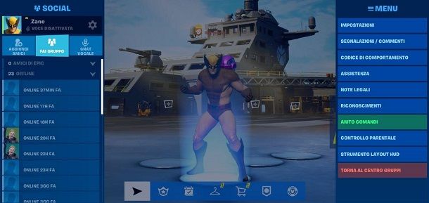 Impostazioni Fortnite smartphone