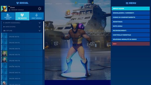 Impostazioni Fortnite PC