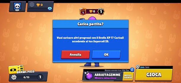 Caricare partita su Brawl Stars