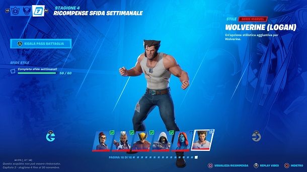 Come sbloccare Wolverine Logan su Fortnite