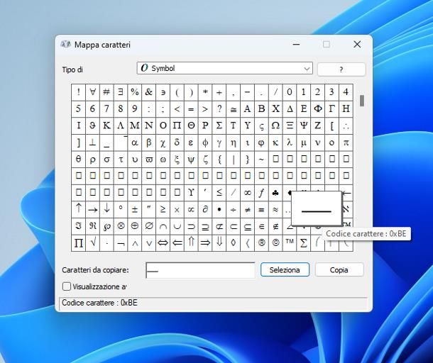 Come si fa il trattino alto sulla tastiera del computer