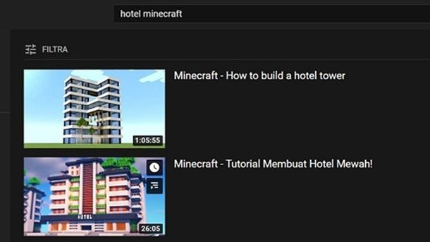 Hotel Minecraft YouTube