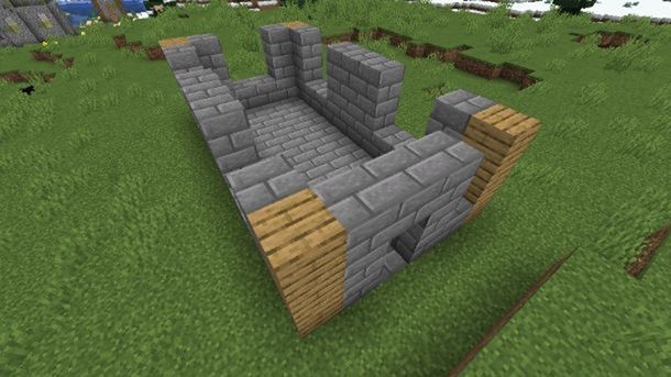 Perimetro casa medievale Minecraft