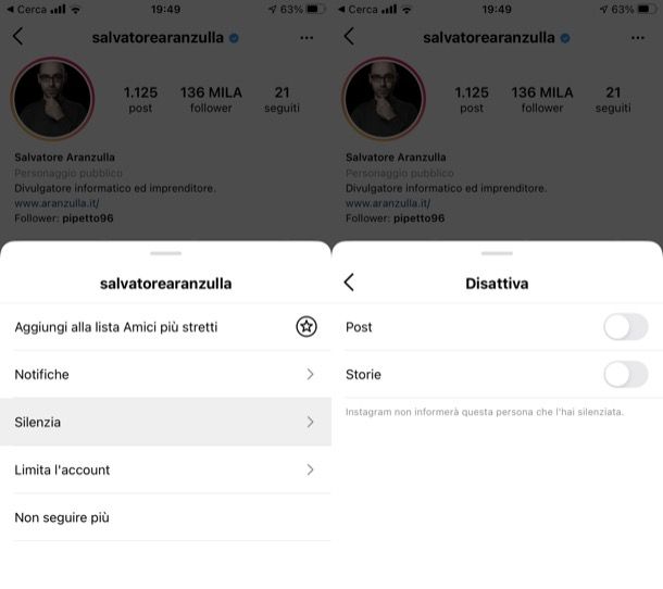 Riattivare post Instagram su iPhone