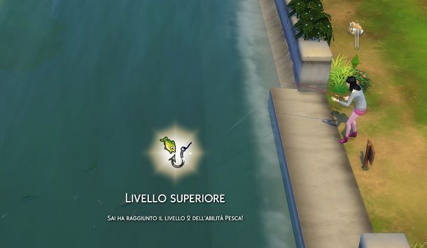 Salire di livello Pesca The Sims 4