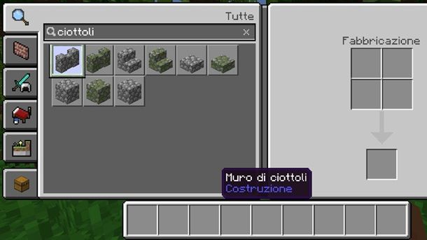 Minecraft Bedrock Ciottoli