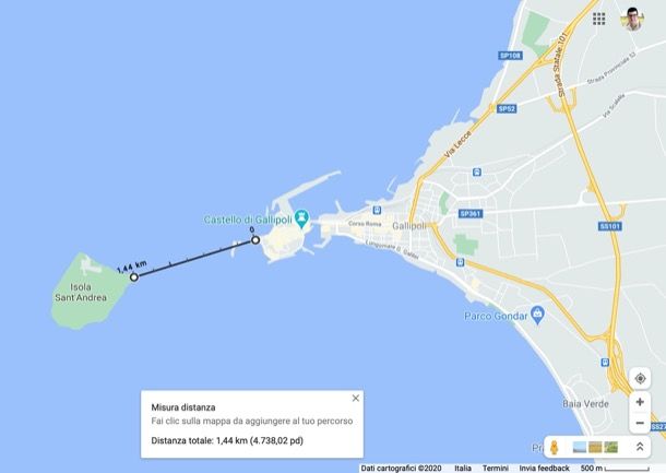 Come misurare a distanza su Google Maps da computer