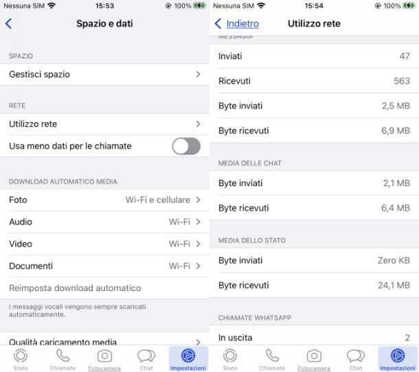 Come vedere quanti messaggi ci sono in una chat di WhatsApp iPhone