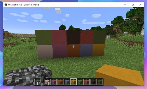 Come colorare la Terracotta su Minecraft